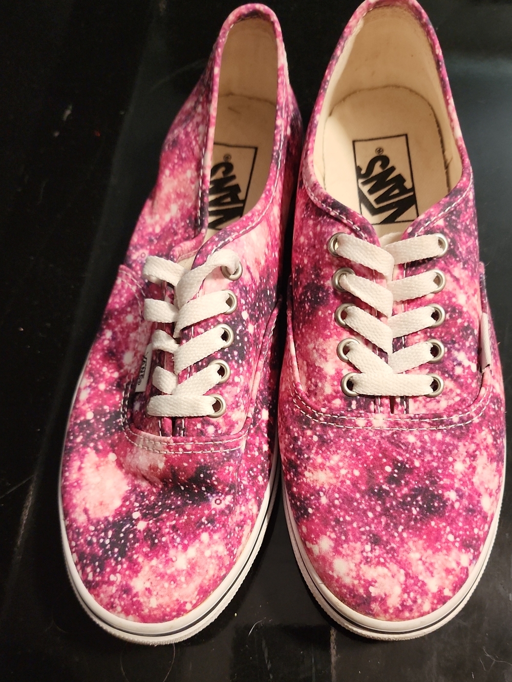 Vans Pink Galaxy Canvas Low-Top Sneakers